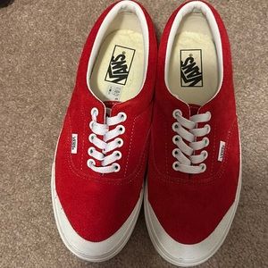 Vans shoes -red in color